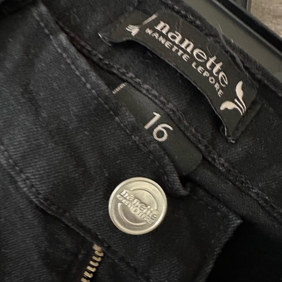 NWT| High Rise Boot Cut Black Jeans - Picture 7 of 9